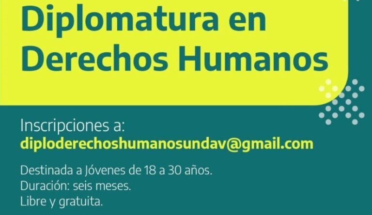 Abrió la inscripción para la Diplomatura en Derechos Humanos