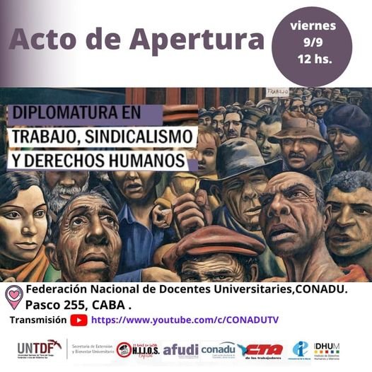 Apertura de la Diplomatura en Trabajo, Sindicalismo y Derechos Humanos